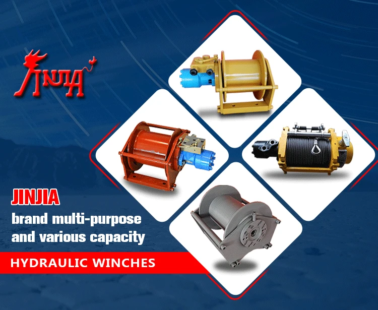 Hydraulic Parts Hydraulic Winch 1 Ton Excavator Winch Hydraulic Excavator Hoist Excavator