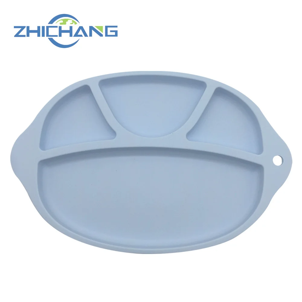 Rubber Dinner Placemat Silicon Plate Food Grade Silicone Placement Baby