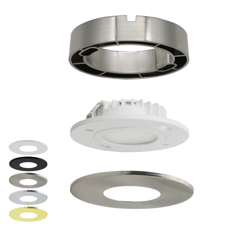 UL CUL 12V 24V 3CCT ADJUSTABLE LED PUCK LIGHT TRIM CHANGEABLE LED UNDER CABINET LIGHT DIMMABLE