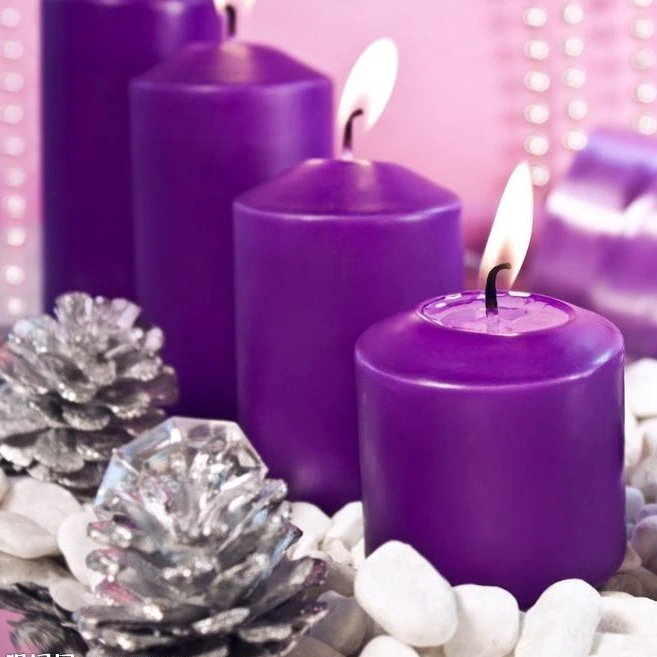 Promotion Logo Custom Parties Pure Colored Scented Pillar Candles