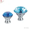 Furniture cabinet luxury k9 material crystal pull from door handle manufacturer