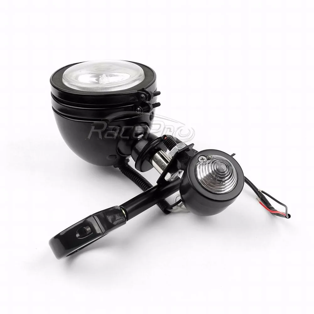 39mm 41mm 49mm H3 Bulb Fork Clamp Turn Signal Indicator Fog Lights