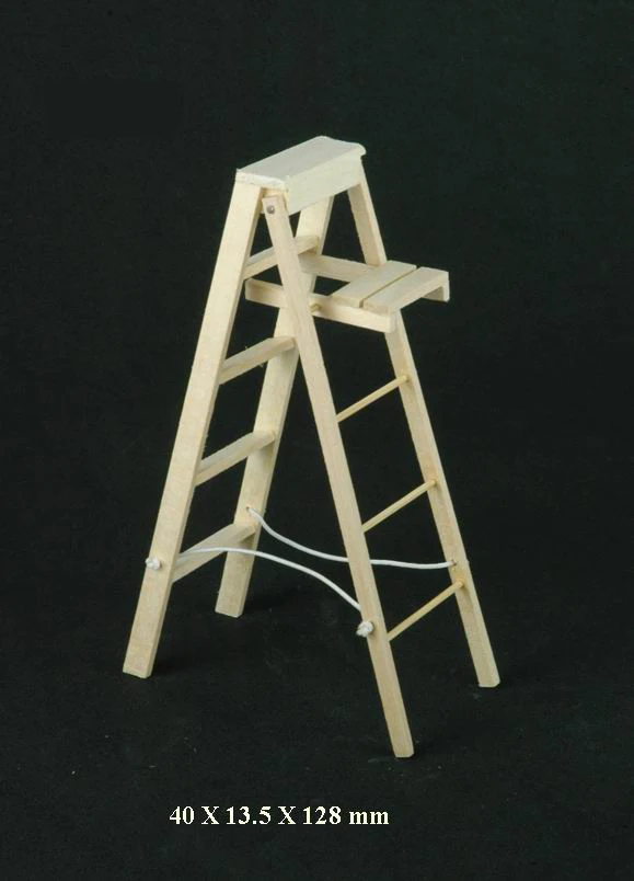 New 1:12 Dollhouse Miniature Furniture Wooden Ladder CJBFDCA 