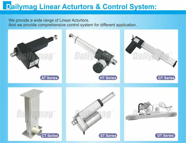 DC Electric Linear Actuator 12V 6000N 200mm Stroke with Mounting Bracket Hall Sensor Reed Switch
