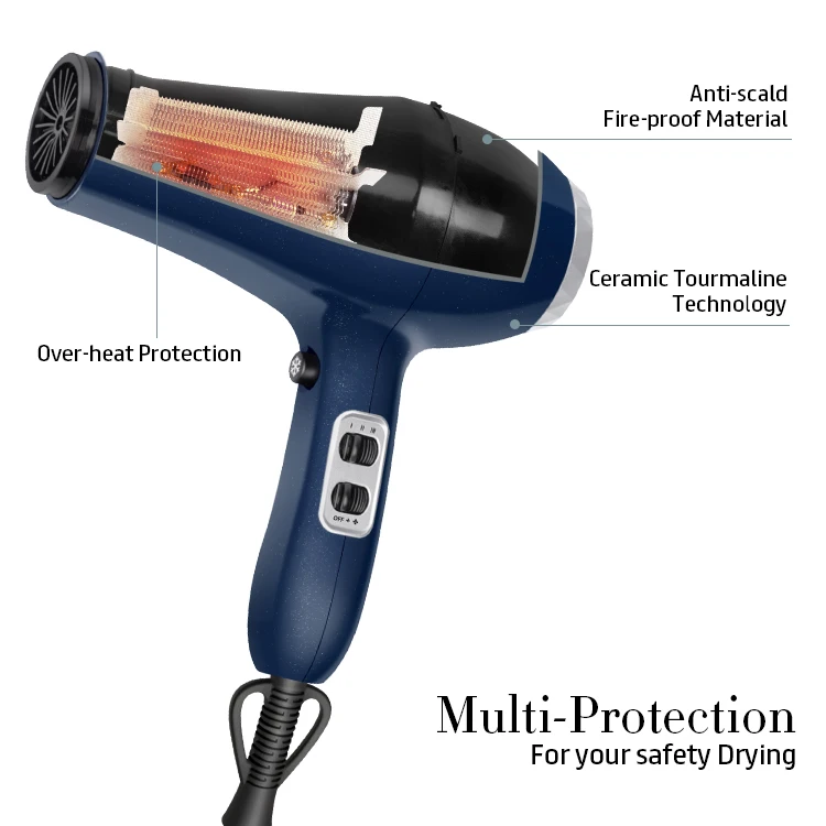1875 Watt Compact and Lightweight Pro Hair Dryer with Ionic Conditioning