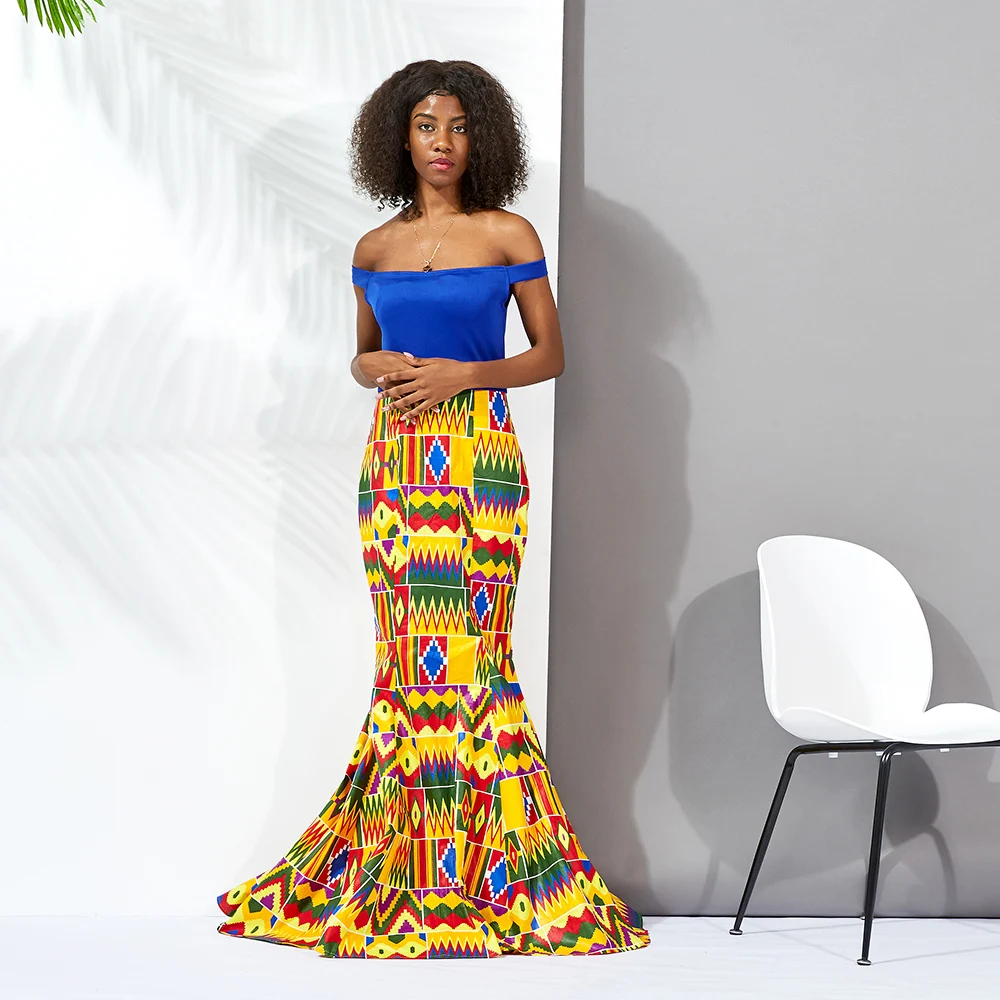 African Bazin Riche Dress Women Sexy ...