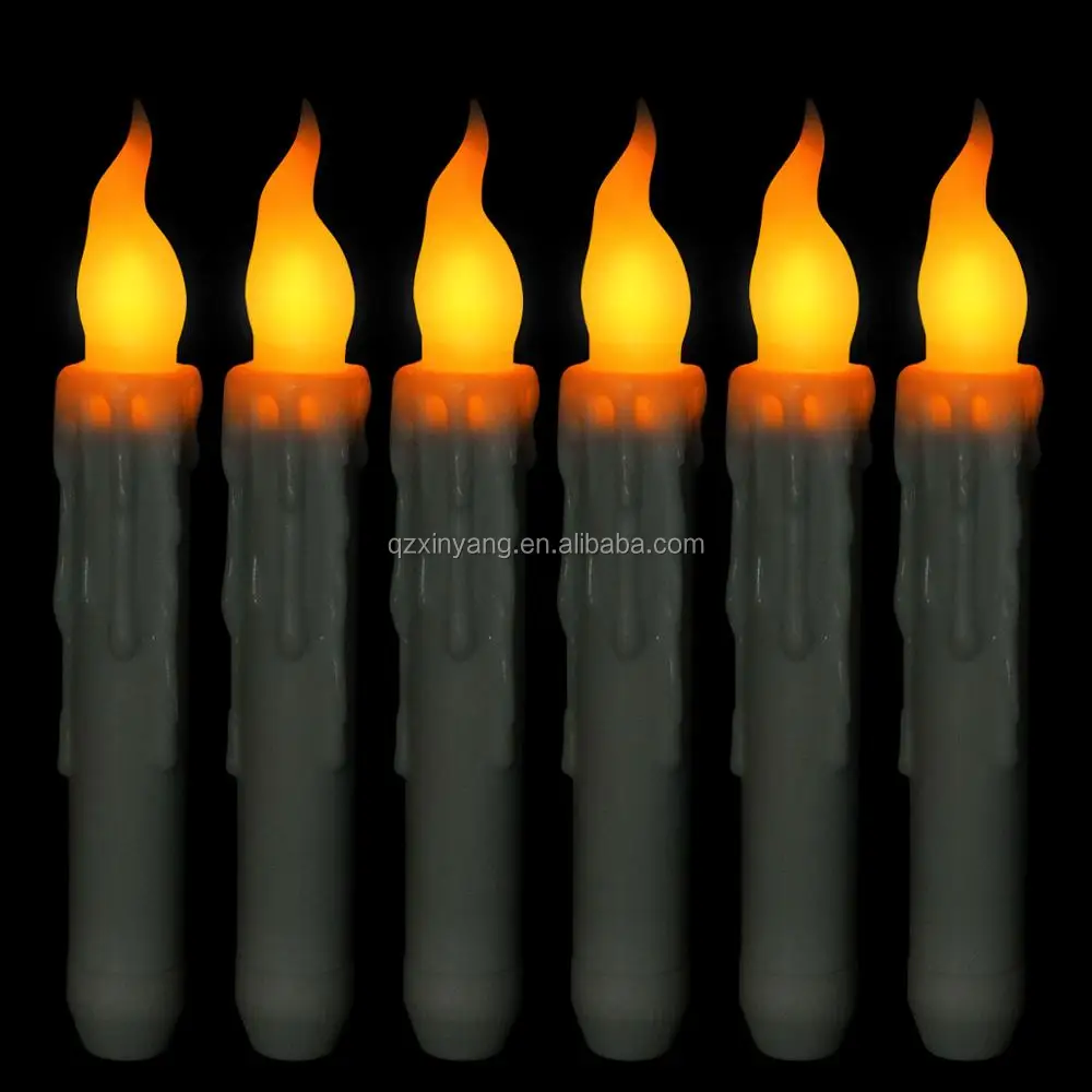 Hot Sale Factory Wholesale Led Taper Candle Drips Tear Flameless Candle