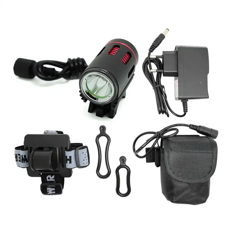 Excellent WasaFire Bicycle Light XM-L2 LED 2000 Lumens 4 Modes Front Bike Head Light Battery Pack Charger Riding Cycing bike light Gift 6