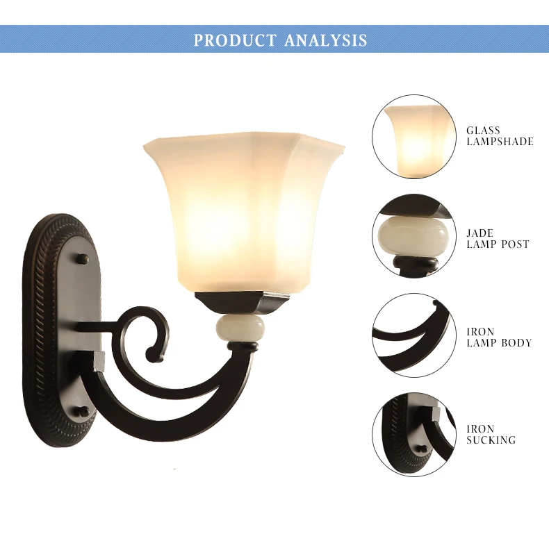 Hot sale modern lamps decorative moroccan white iron wall lamp