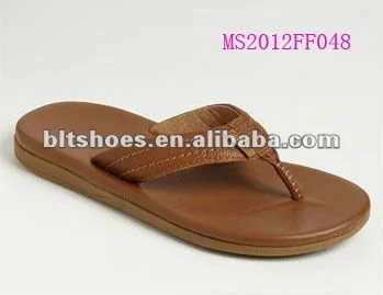 mens leather flip flops designer