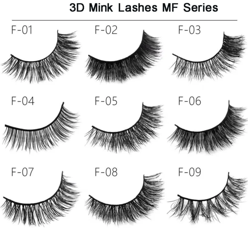 Hand made eyelashes box private label makeup eyelashes 3d extention mink 5 pairs  wholesale siberian  3d mink eyelashes 