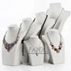 FANXI Custom Wooden Mannequin Shape Jewelry Display Stand Counter Shop Linen Pendant Necklace Bust