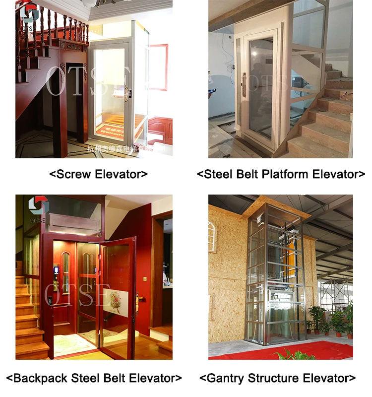 Gearless Residential Antique Passenger Elevators Home Elevator For Sale