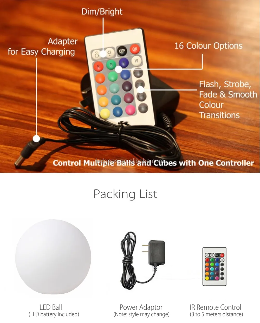led light up decoration multi color ball control mode and packing list.jpg