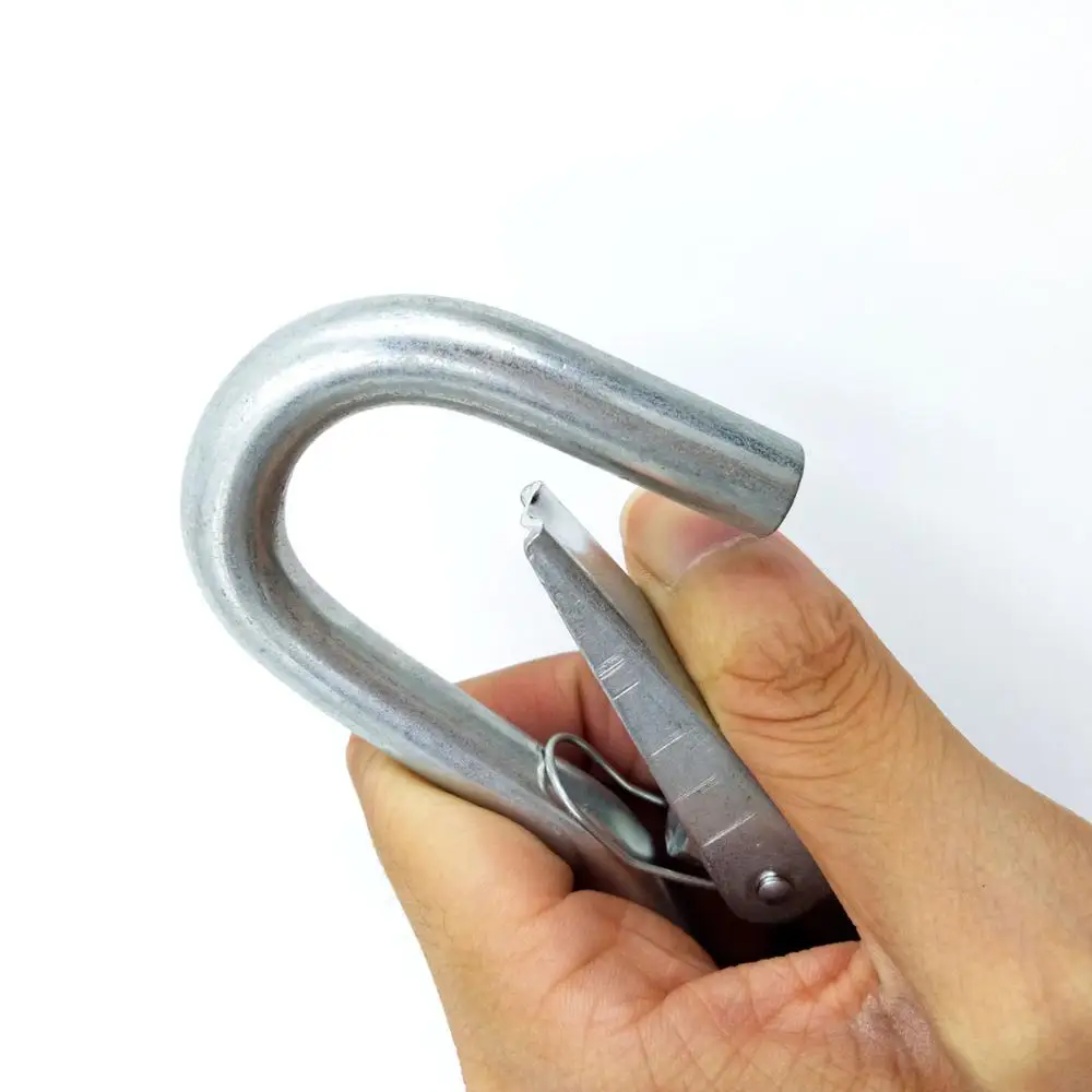 Heavy Duty Zinc Plated Spring Carabiner Rigging Hardware Cargo Hook for Marine