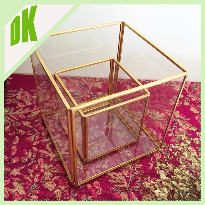 ^^curio Case / Nesting Jewelry Boxes / Display Glass Tea Light Candle