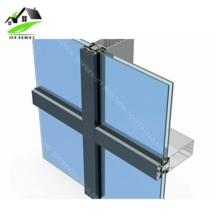 Factory Price China Exterior Cladding Unitized Glass Curtain Wall Supplier