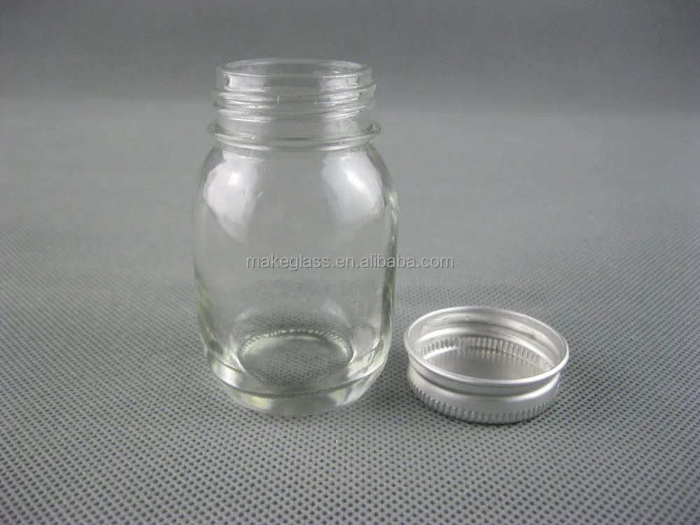50ml Mini Mason Jars,Mini Glass Jars With Metal Lid,Glassware Buy