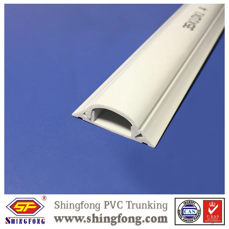 Qatar Pvc Arc Floor Trunking 35x10mm 100x30mm Half Round Pvc Cord Cover