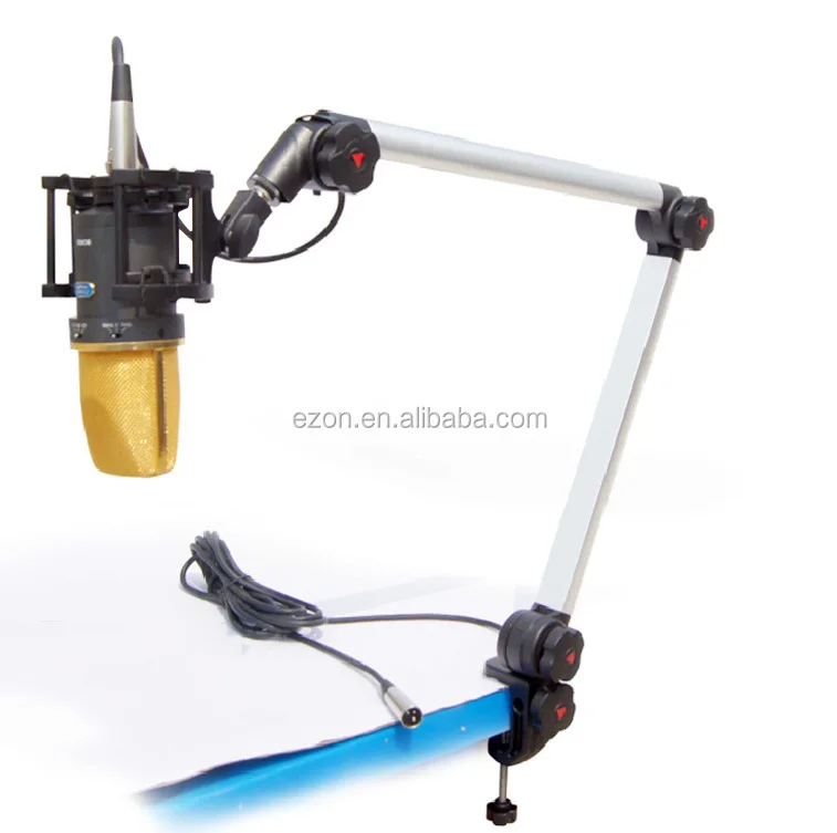 Soporte universal plegable para micr/ófono con brazo de tijera para estudio y difusi/ón