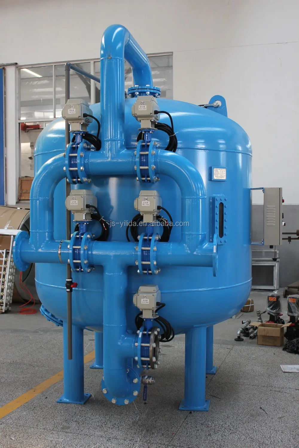 Side Stream Filtration Systems Multimedia Sand Filters Tank For Cooling