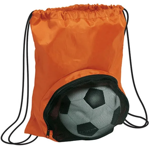 Sport Drawstring Bag With Ball Mesh Pocket Football Bag - Buy Sport ...