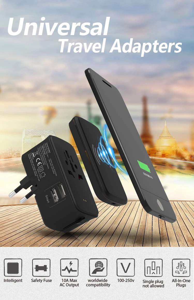 High Quality Travel Charging Pack Universal Travel Adapter With