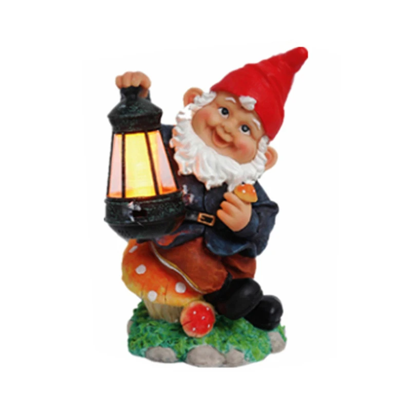 Garden Gnome With Lighted Lantern Buy Garden Gnome Solar