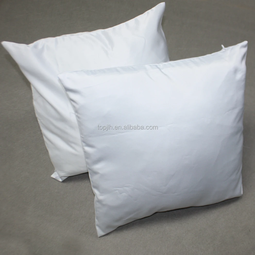 Throw Pillow Cover White Sublimation Blanks Satin Cushion Buy