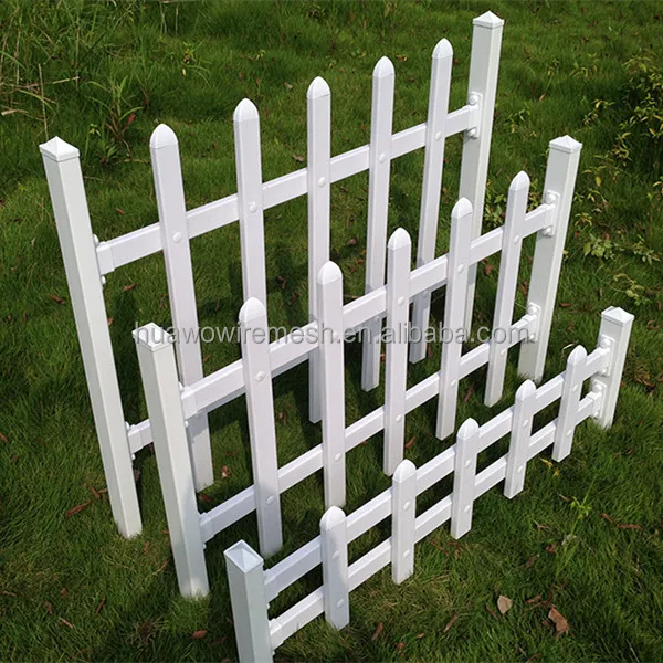 mini white flexible garden lawn edging fence