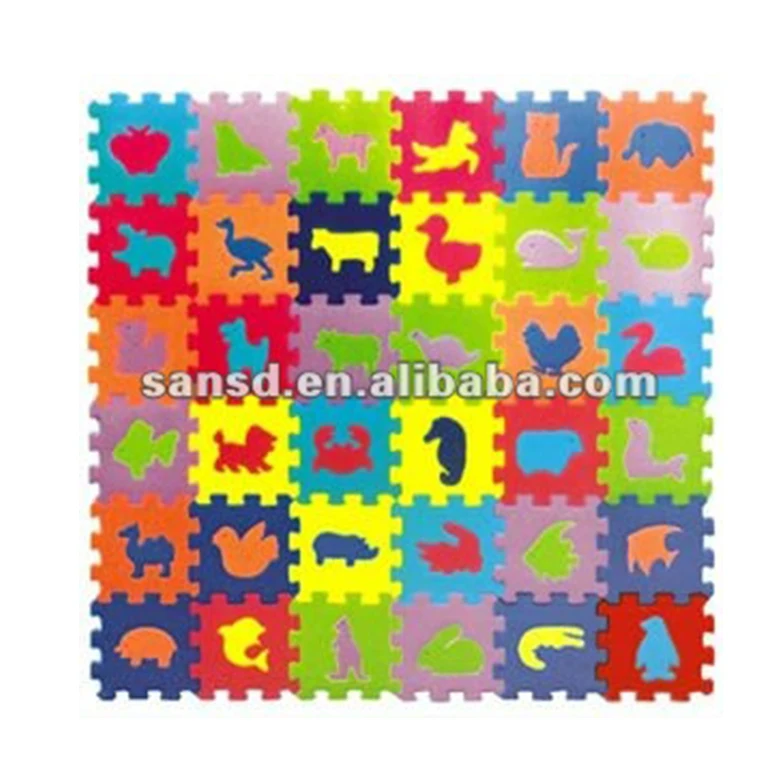 animal foam play mat