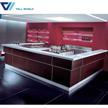 Tw First Cl Top Quality Modern Modular Home Use Acrylic Lighted Tw First Cl Top Quality Modern Modular Home Use Acrylic Lighted Bar Counter