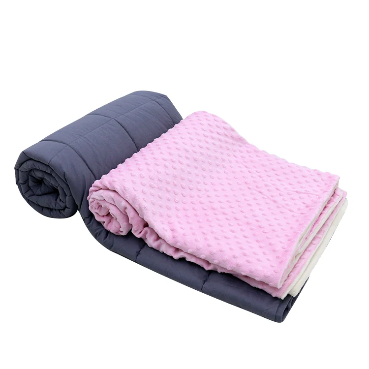 New Sale High Quality Minky Weighted Blanket Glass Beads Filling - Buy