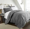 King size channel pattern grey quilt summer comforter