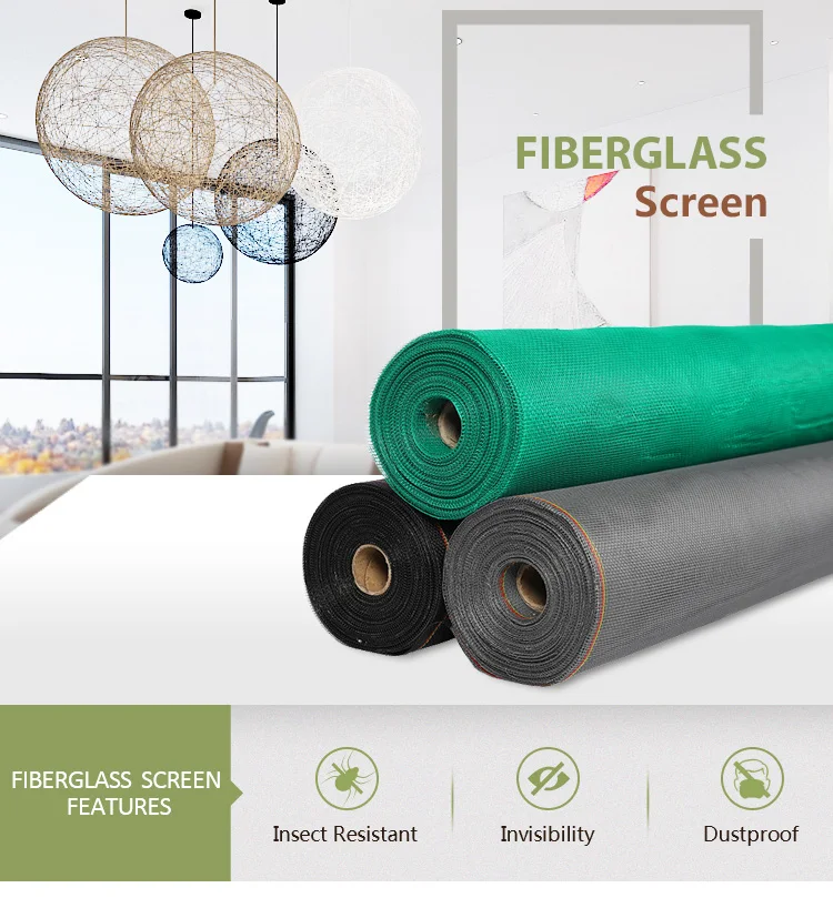 roll up Fireproof fiberglass window netting fly screen fiberglass insect screen