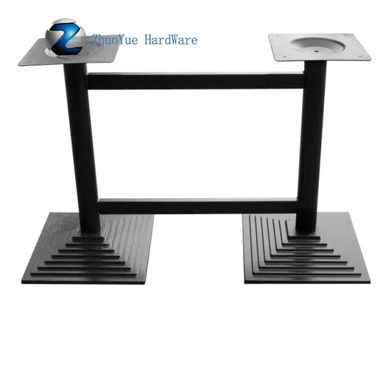 Double Tubes Wrought Cast Iron Bases For Granite Table Tops Mf63 Buy