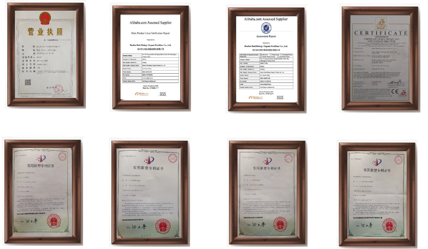 certification of Harbin Dadi machinery.png
