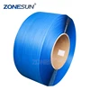 ZONESUN Blue plastic manual packing strap pp strapping roll in strapping in the dispenser box supply