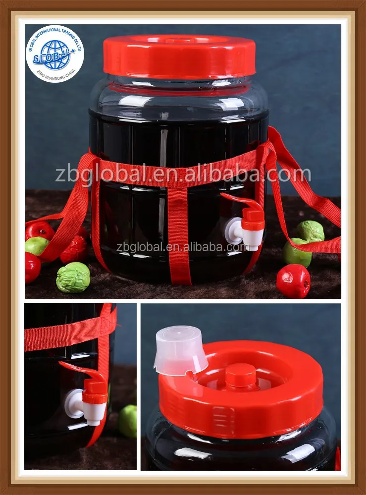 Large Glass Beverage Drink Water Dispenser,2 5 Gallon Wide Mouth