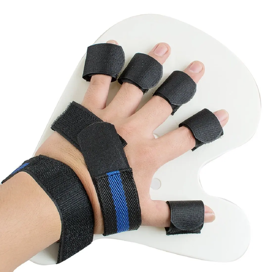 Tinsay 1 Finger Orthotics Points Fingerboard Stroke Hemiplegia Finger Splint Training Rehabilitation Training Equipment Finger Trainer Left Hand (S)