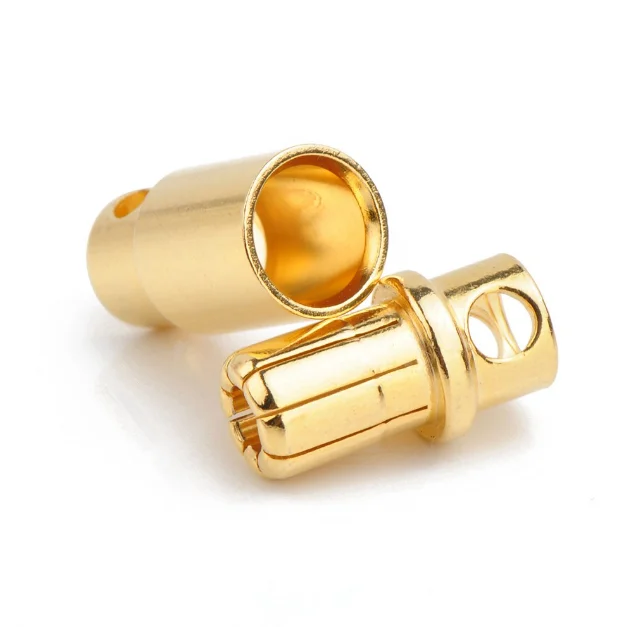 High Current 8mm Rc Battery Goldplated Bullet Banana Plug Male Female