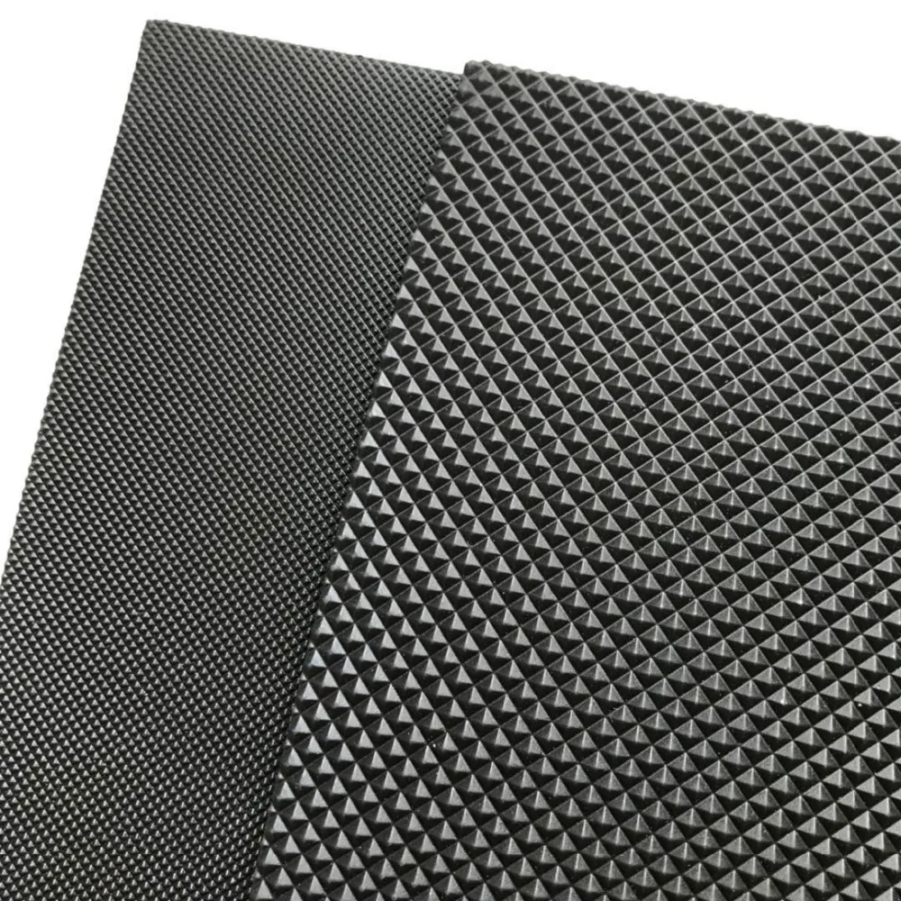 Thin Black Big & Small Diamond Slipper Rubber Sheet / Matting Roll