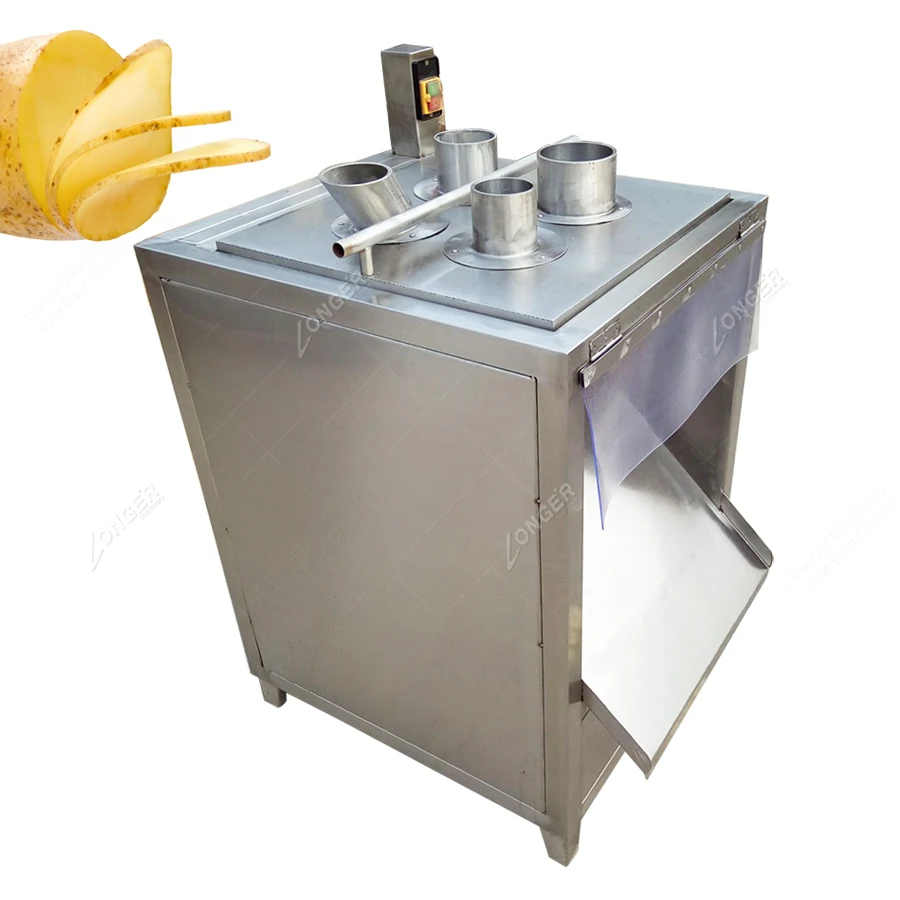 commercial 400kg/h cutter machine potato crisps slicer