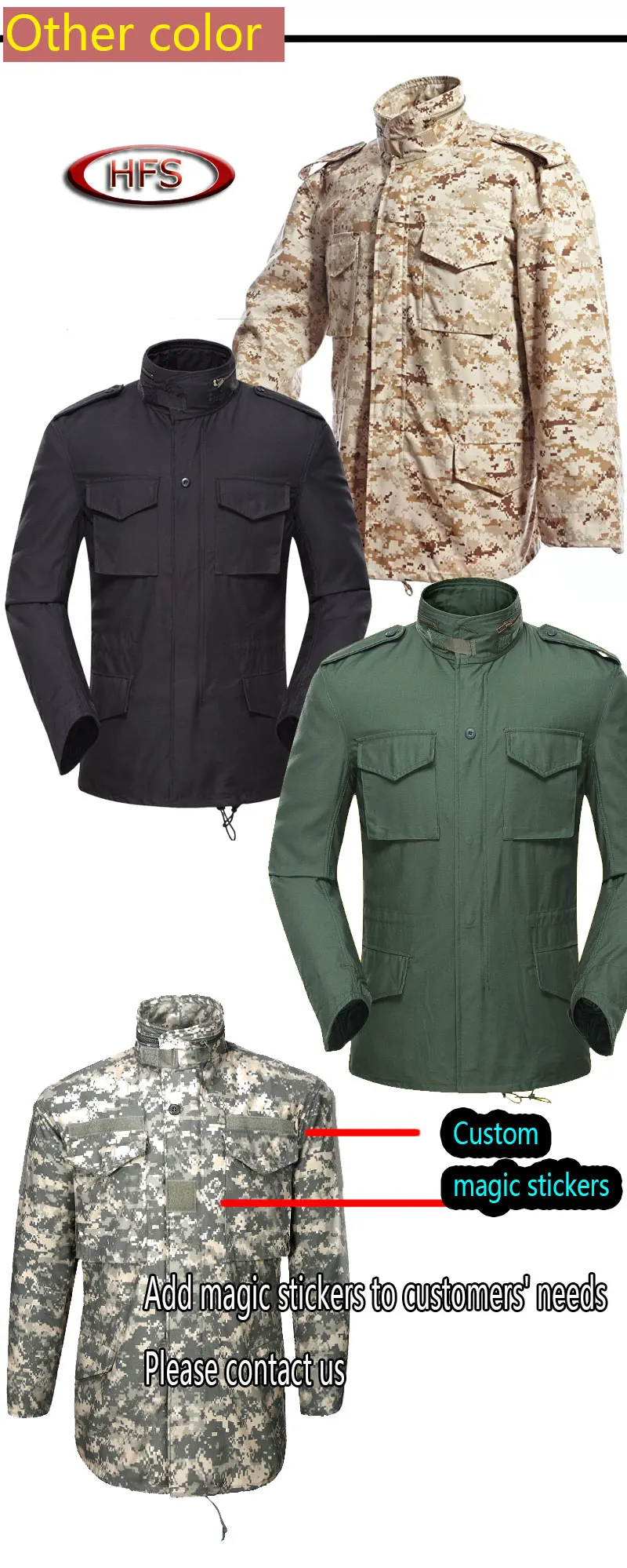 Military Uniform M65 Field Jacket Army M65 Jacket, View Camouflage M65 ...