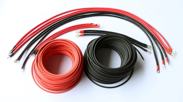 Off grid solar wind hybrid system cables