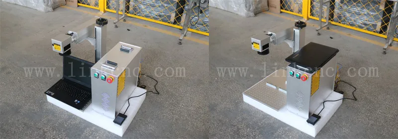 High steady metal fiber laser marking machine / copper and aluminum metal marking machine 20w / marking laser machine