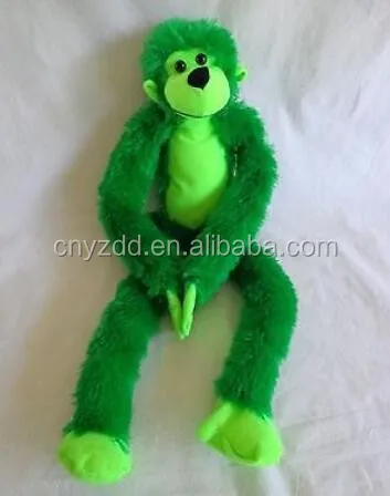 green plush monkey