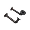 Iron Pipe Shelf Industrial Vintage Retro Black Rustic Wall Mounted Towel Hook Coat Hanger Wall Hook Metal