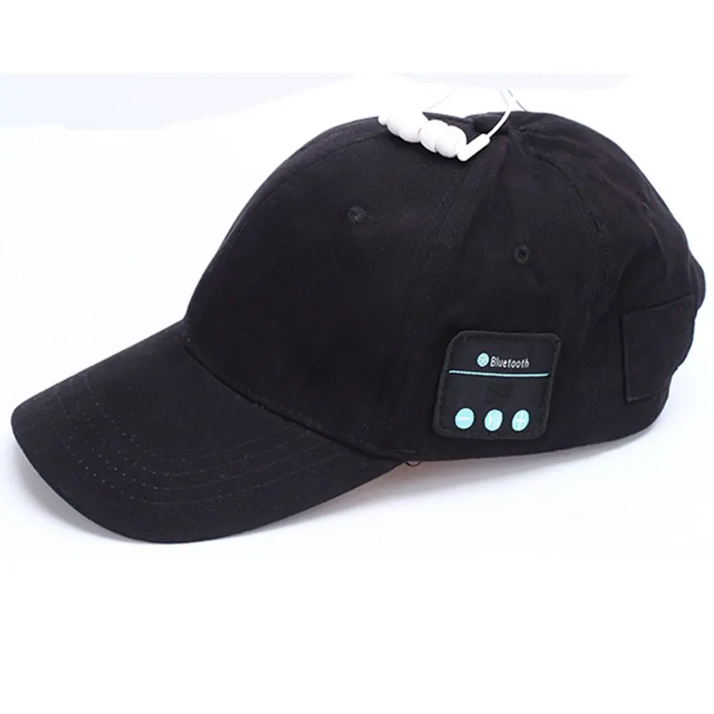 Boytond Baseball Cap Wireless Bluetooth Sun Hat Smart Wireless Hands-Free Bluetooth Headset Sports Cap Music Speaker Mic Adjustable Velcro Baseball Cap for Men Women (black)