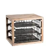 Mayco Workspace office product metal drawer storage wood desk organizer set